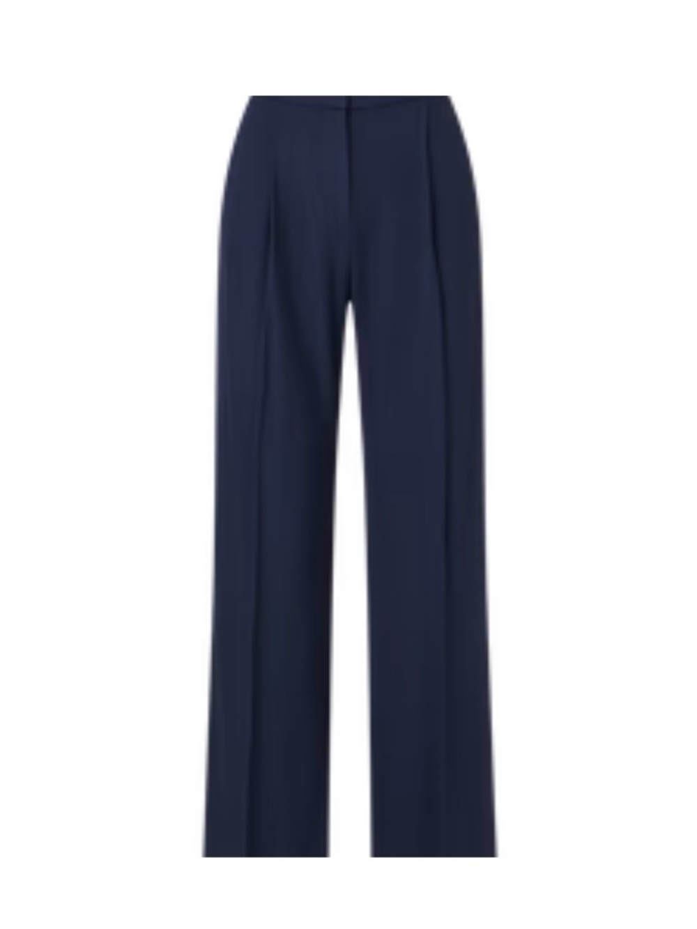 Veronica Beard Navy Robinne Wide-Leg Pant